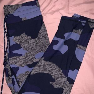 Brand New Aerie Blue Camo Leggings